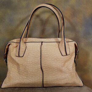 Charles Jourdan - Tan Genuine Sueded Leather Handbag Purse